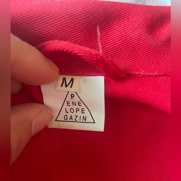 Rare red jumpsuit by Penelope Gazin, designer of Fashion Brand Company. - Picture 3 of 10